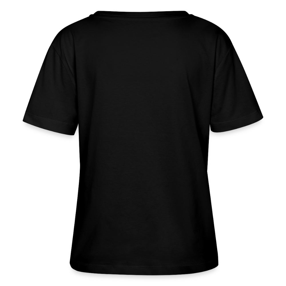 Relaxed Rundhals Frauen Bio-T-Shirt - Schwarz