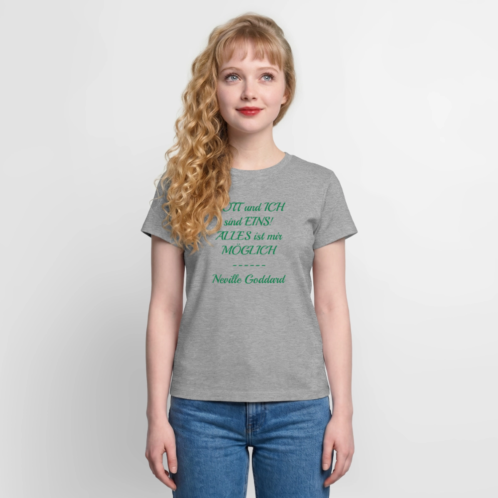 Frauen Supima Cotton T-Shirt - Grau meliert
