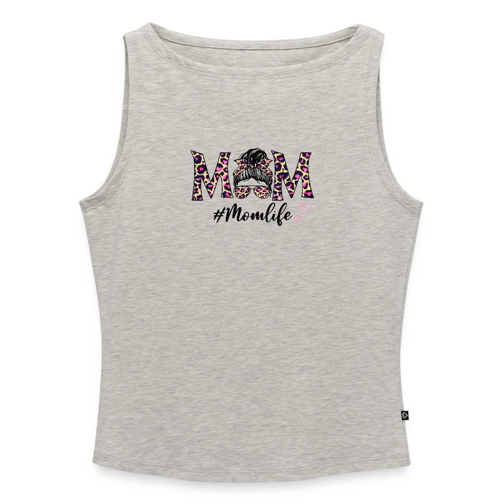 Frauen Tank Top mit U-Boot-Ausschnitt - Grau meliert