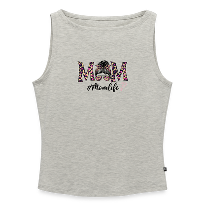 Frauen Tank Top mit U-Boot-Ausschnitt - Grau meliert