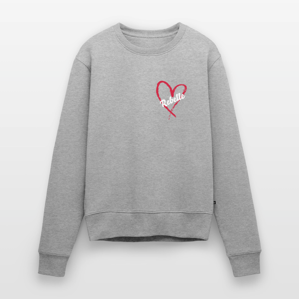 Frauen Premium Pullover - Grau meliert