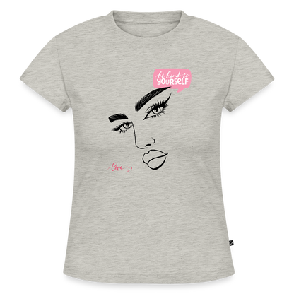 SLIM FIT Frauen Organic T-Shirt - Grau meliert