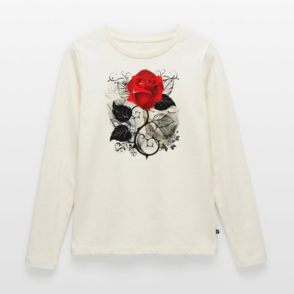 Frauen Premium Langarmshirt - Naturweiß