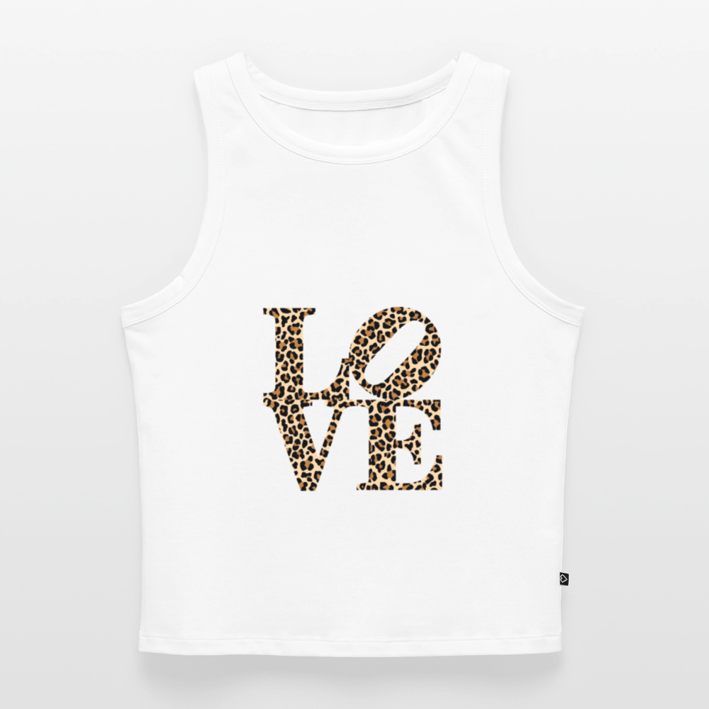Frauen Cropped Tank Top - Weiß