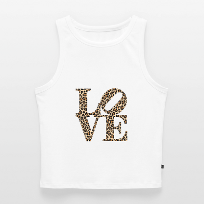 Frauen Cropped Tank Top - Weiß