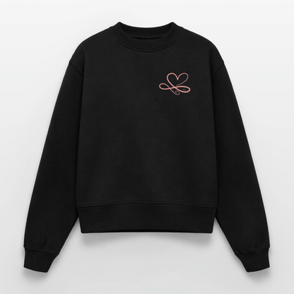 Relaxed Frauen Organic Sweatshirt - Schwarz