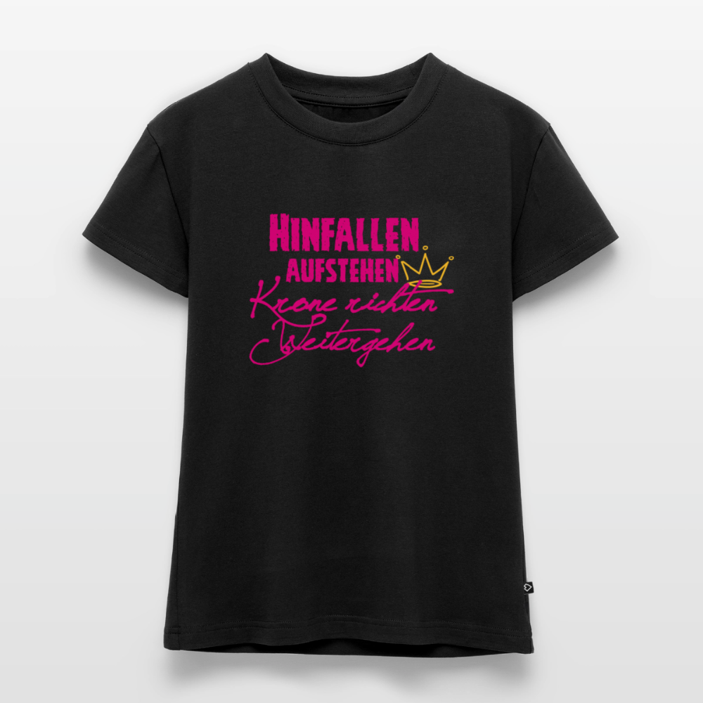 SLIM FIT Frauen Organic T-Shirt - Schwarz