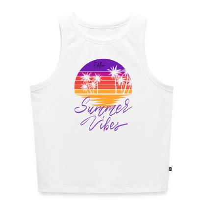 Frauen Cropped Tank Top - Weiß