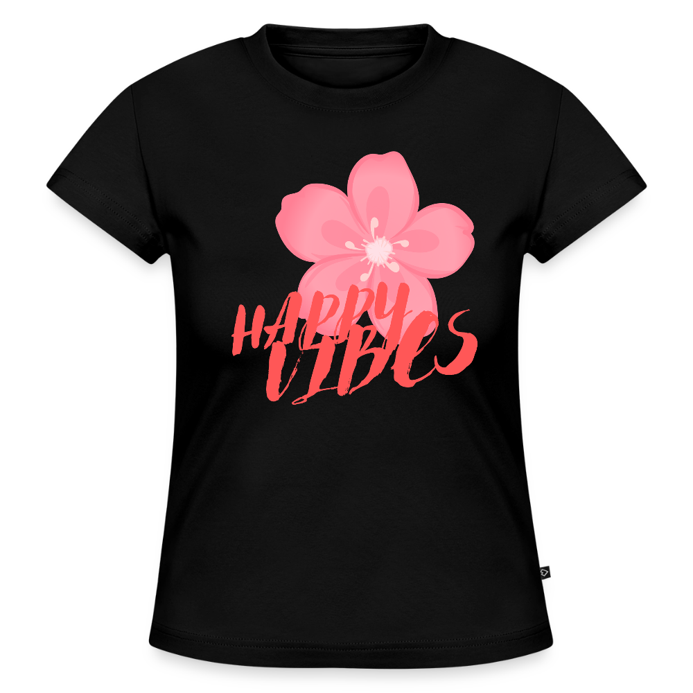 SLIM FIT Frauen Organic T-Shirt - Schwarz