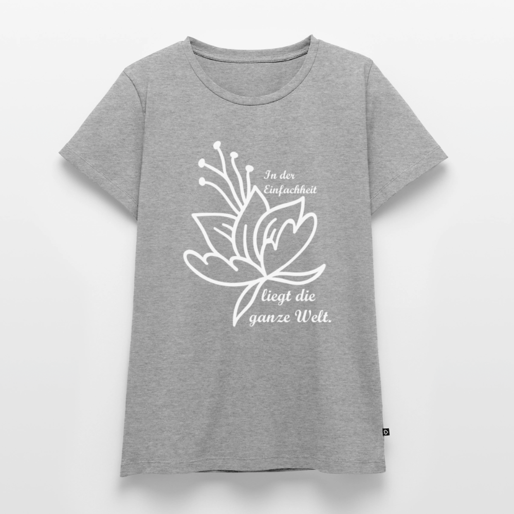 Frauen Premium T-Shirt - Grau meliert