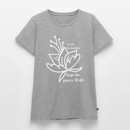 Frauen Premium T-Shirt - Grau meliert