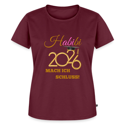 Frauen Premium T-Shirt - Burgunderrot