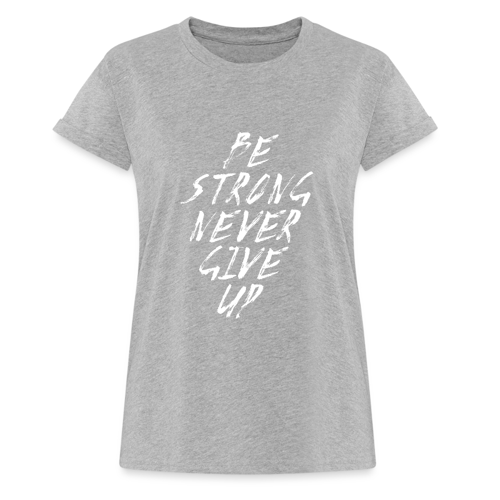 Frauen Oversize T-Shirt - Grau meliert
