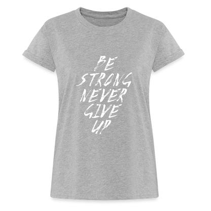 Frauen Oversize T-Shirt - Grau meliert