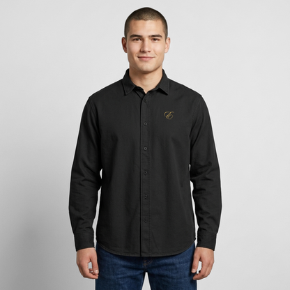 Relaxed Fit Unisex Organic Hemd - washed Black