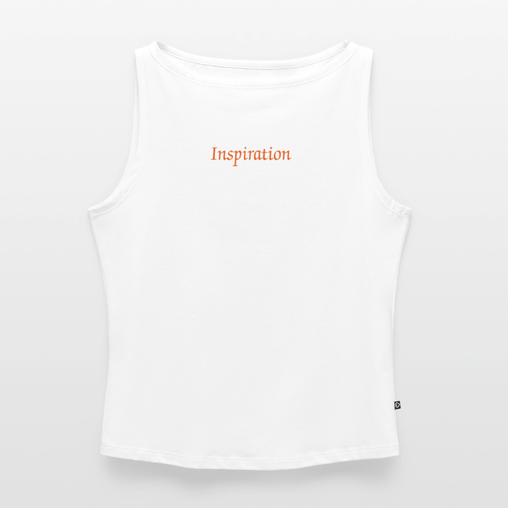 Frauen Tank Top mit U-Boot-Ausschnitt - Weiß