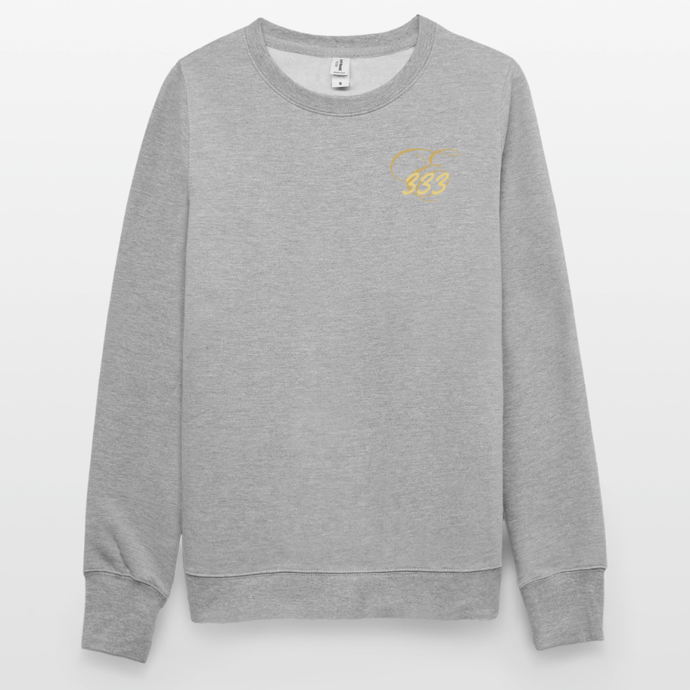 Unisex Pullover - Weißgrau meliert