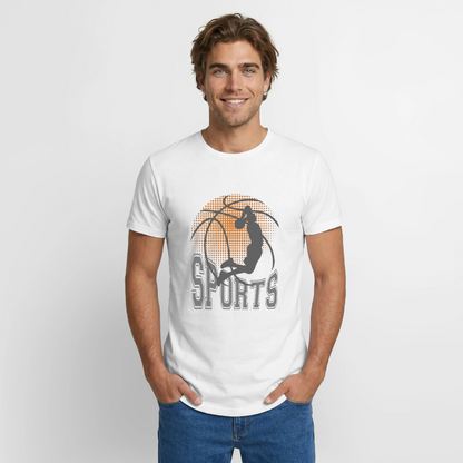 Long Fit Männer T-Shirt - Weiß