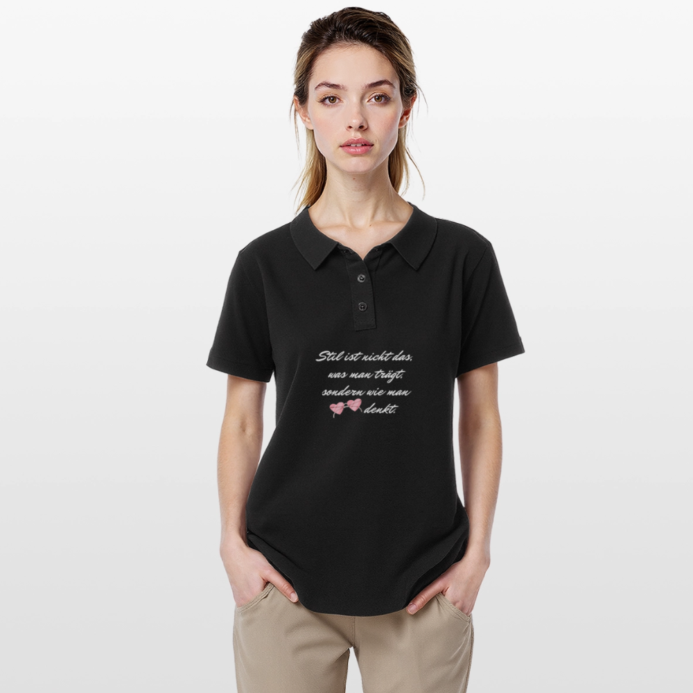 Frauen Polo Shirt - Schwarz