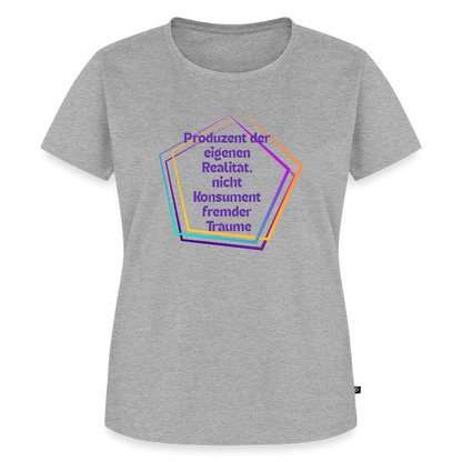 Frauen Premium T-Shirt - Grau meliert