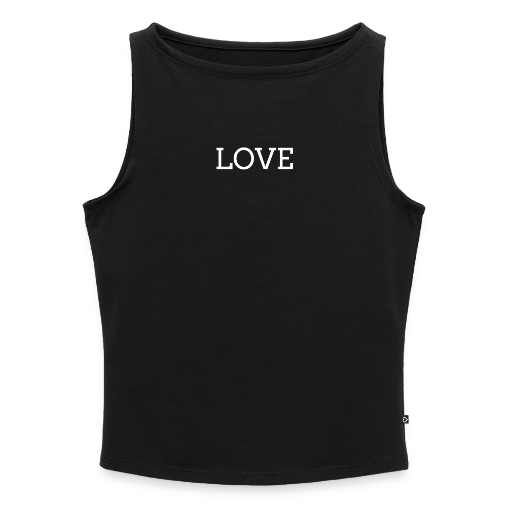 Frauen Tank Top mit U-Boot-Ausschnitt - Schwarz