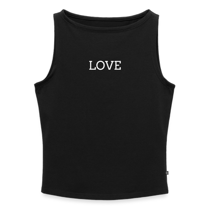 Frauen Tank Top mit U-Boot-Ausschnitt - Schwarz