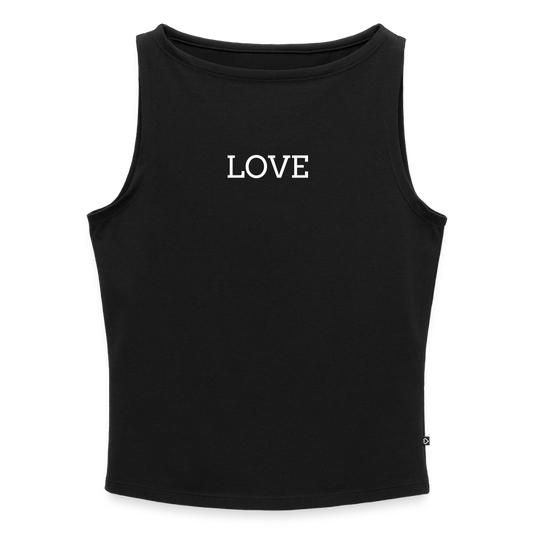 Frauen Tank Top mit U-Boot-Ausschnitt - Schwarz