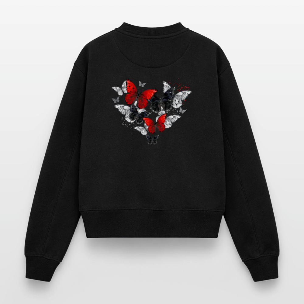 Relaxed Frauen Organic Sweatshirt - Schwarz