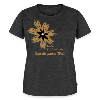 Frauen Premium T-Shirt - Anthrazit meliert