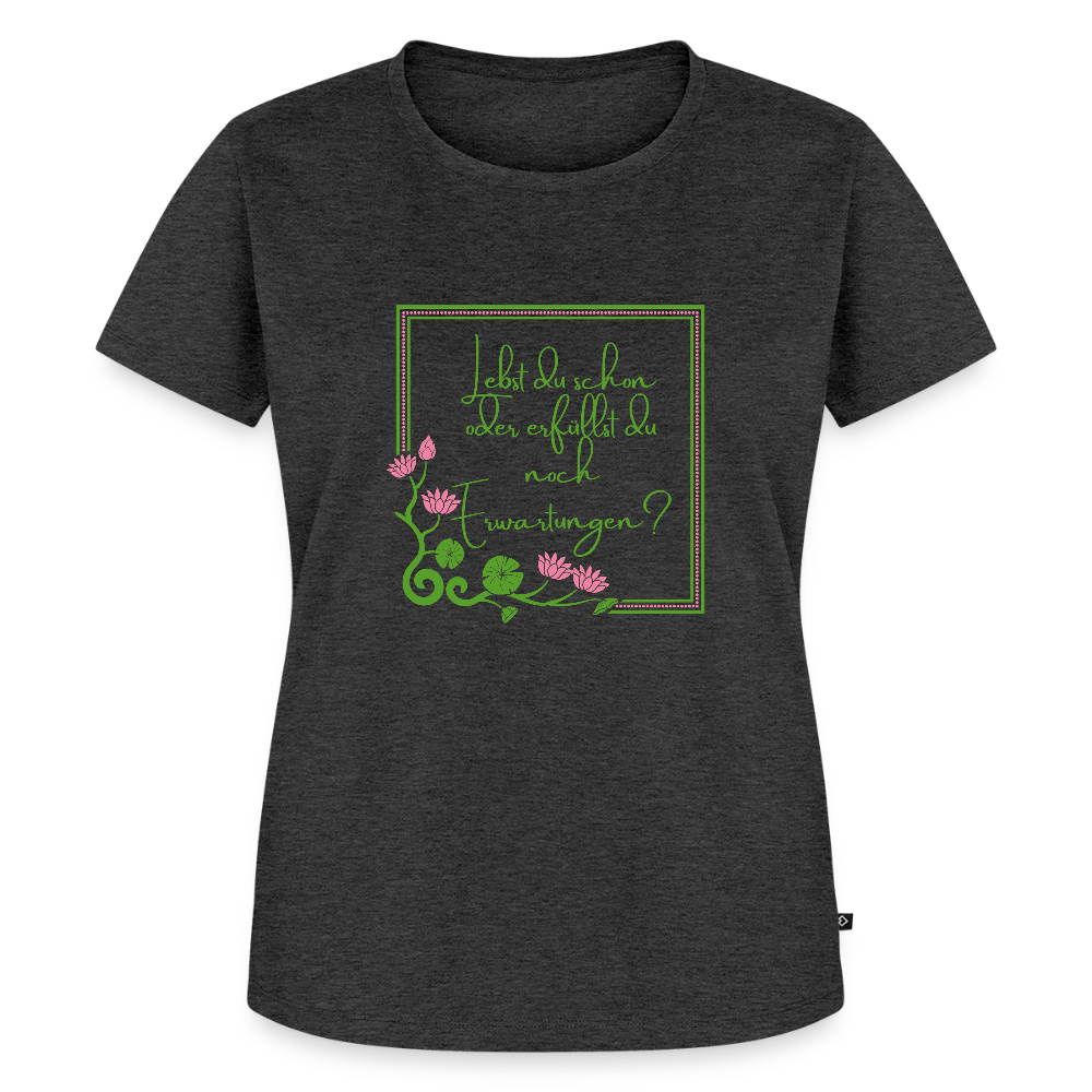 Frauen Premium T-Shirt - Anthrazit meliert