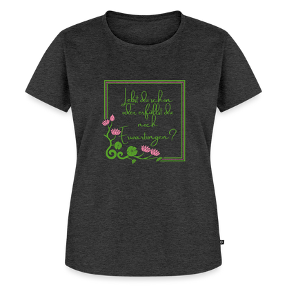 Frauen Premium T-Shirt - Anthrazit meliert