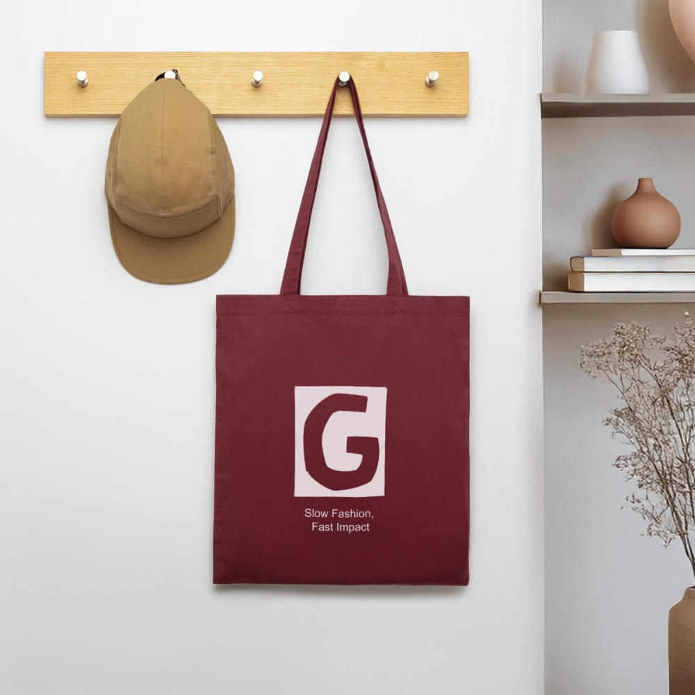 Stanley/Stella Bio-Stoffbeutel - Burgunderrot