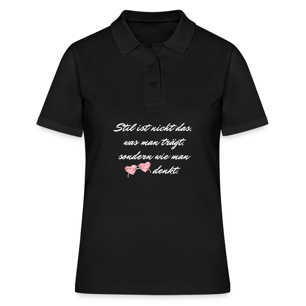 Frauen Polo Shirt - Schwarz