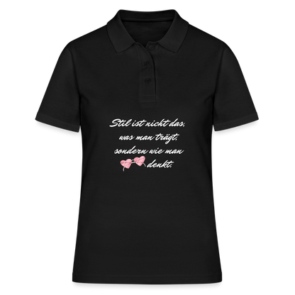 Frauen Polo Shirt - Schwarz