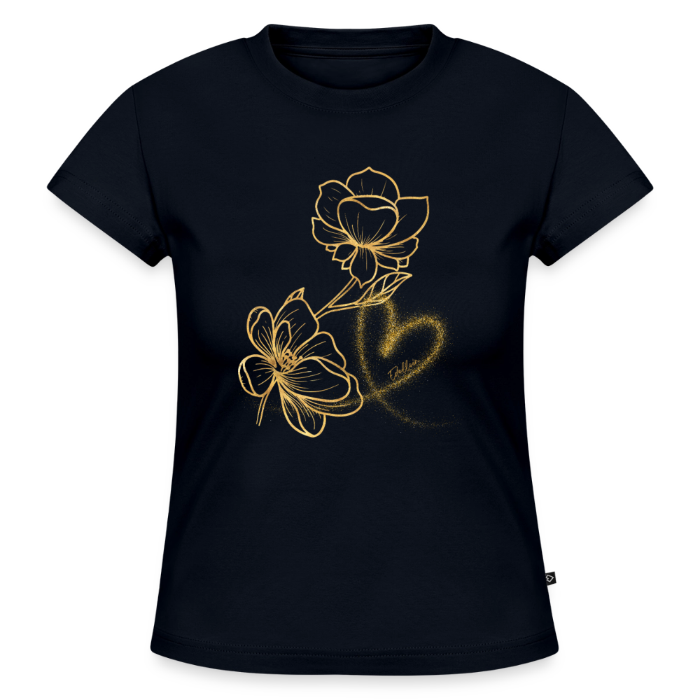 SLIM FIT Frauen Organic T-Shirt - Navy