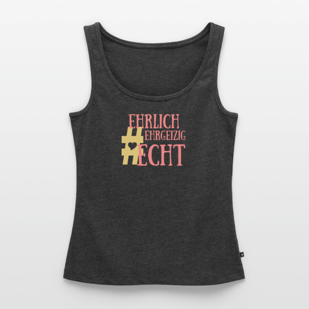 Frauen Premium Tank Top - Anthrazit meliert