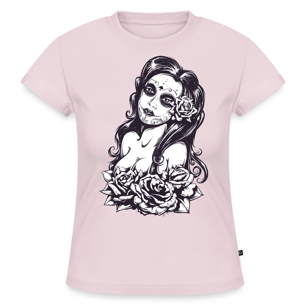 Frauen Slim Fit Organic T-Shirt - Puderrosa