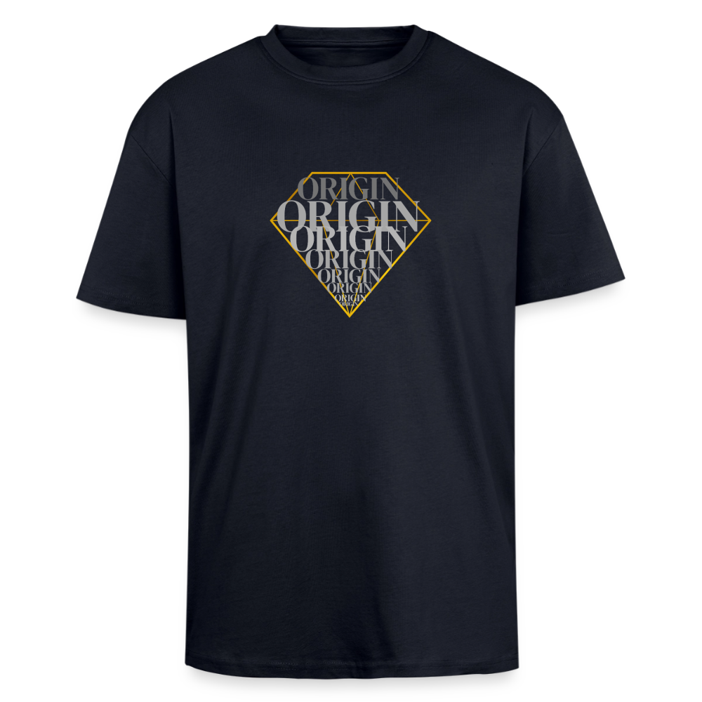 Oversized Heavyweight Unisex T-Shirt - French Navy