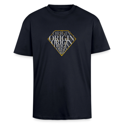 Oversized Heavyweight Unisex T-Shirt - French Navy