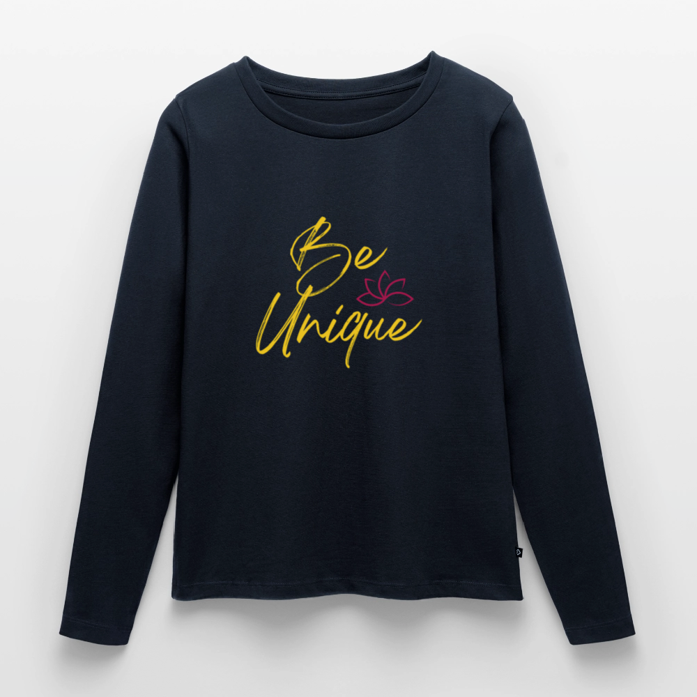 Frauen Premium Langarmshirt - Navy