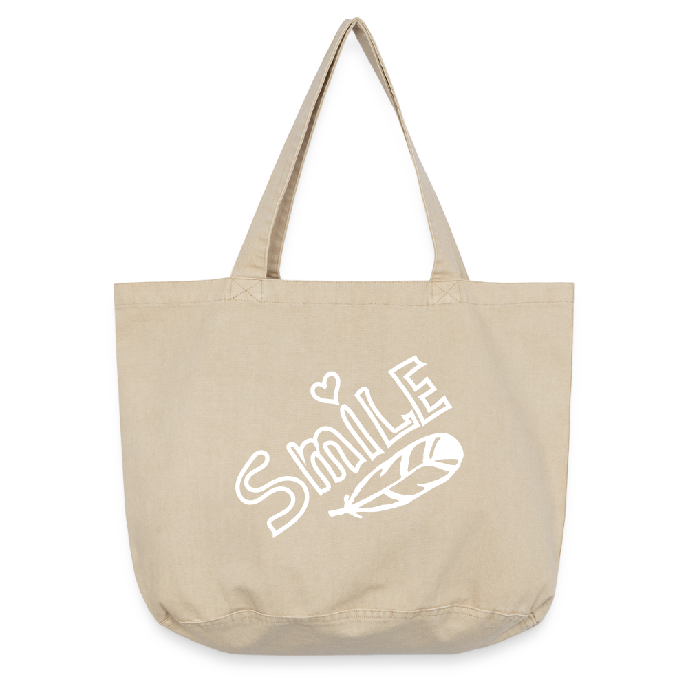 Vintage-Washed Shopper - Vintage Sand 