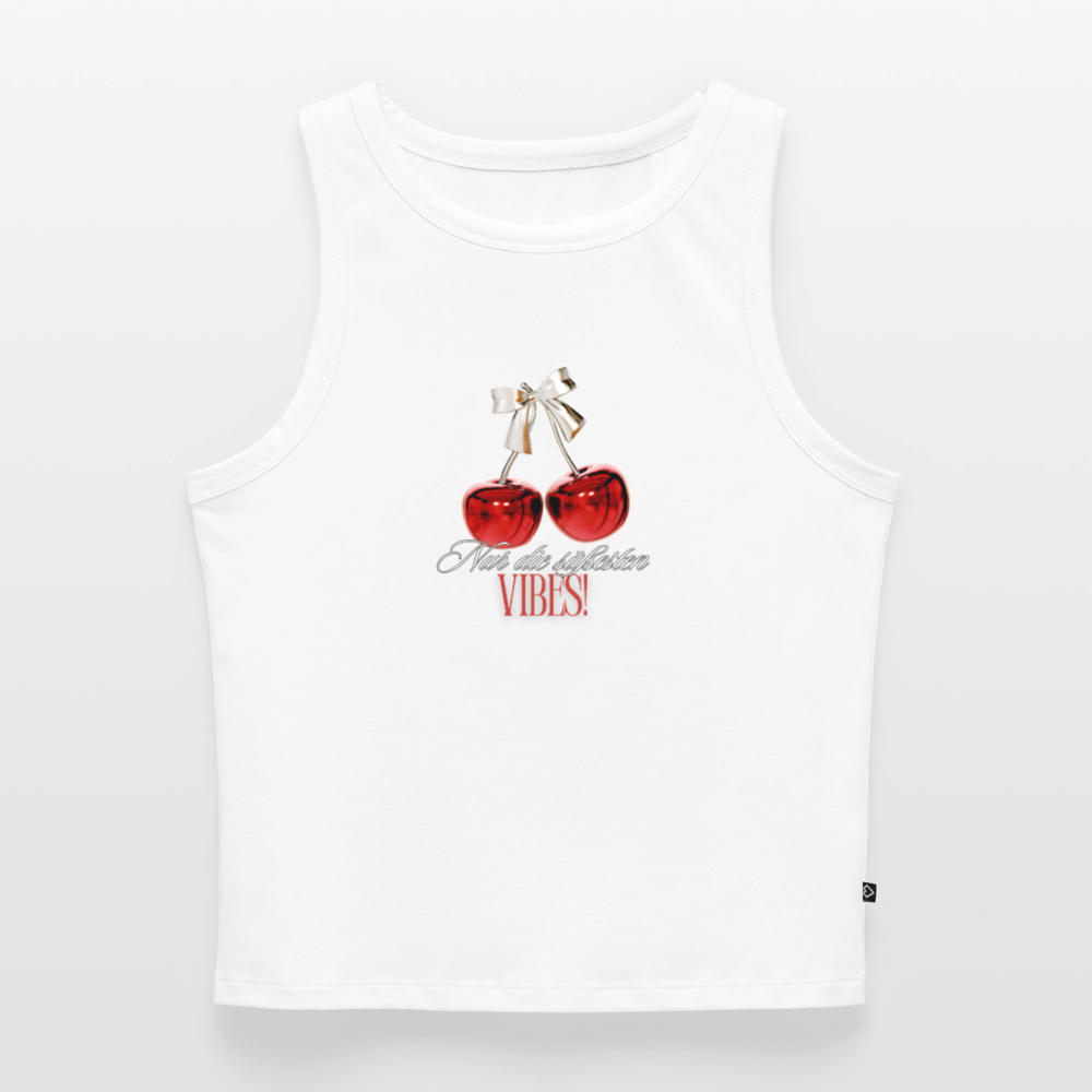 Cropped Frauen Organic Tank Top - Weiß