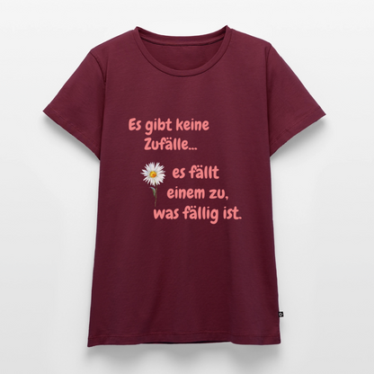 Frauen Premium T-Shirt - Burgunderrot
