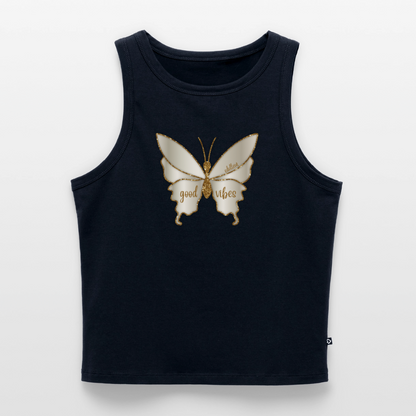 Frauen Cropped Tank Top - Navy