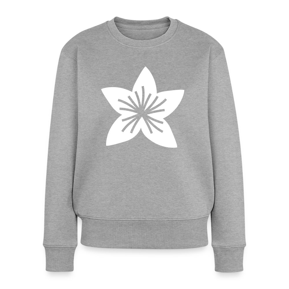 Frauen Premium Pullover - Grau meliert