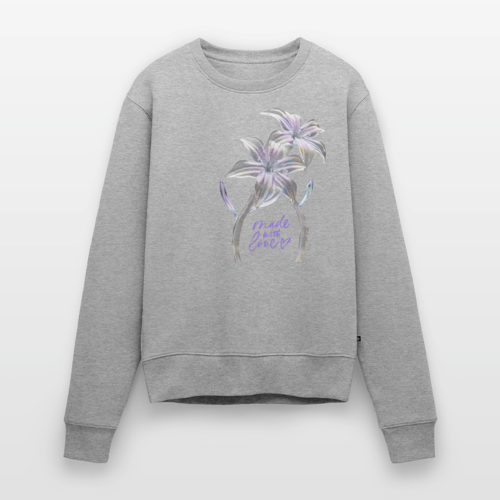 Frauen Premium Pullover - Grau meliert