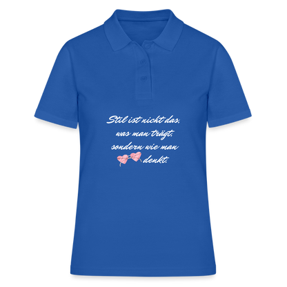 Frauen Polo Shirt - Royalblau