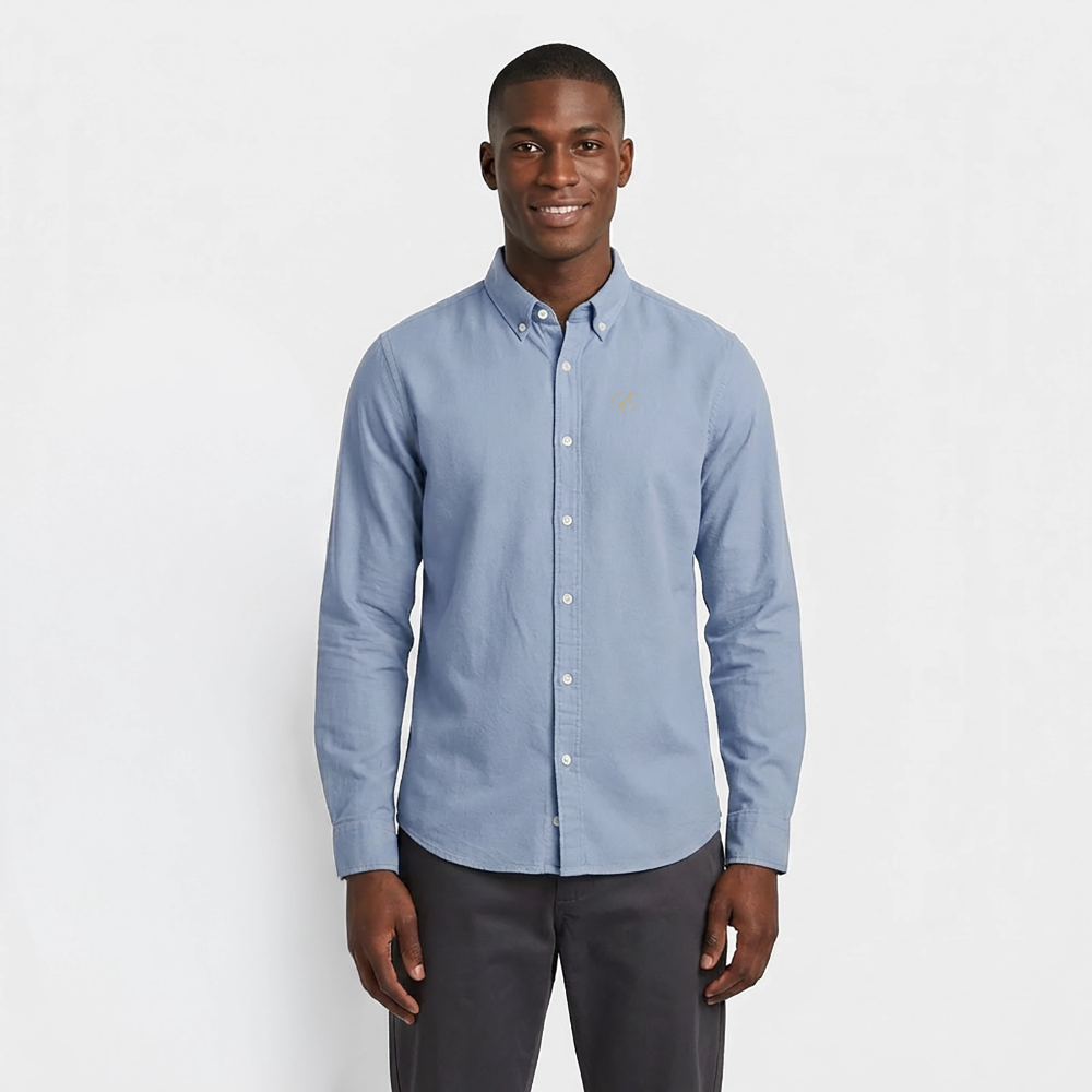 Männer Oxford Hemd - Carolina Blue