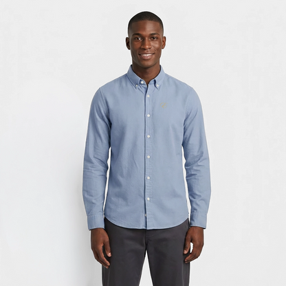 Männer Oxford Hemd - Carolina Blue