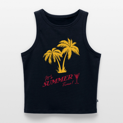 Frauen Cropped Tank Top - Navy